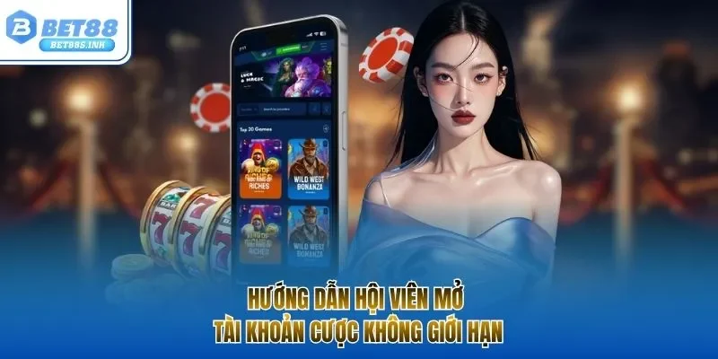 Hướng dẫn hội viên mở tài khoản cược không giới hạn